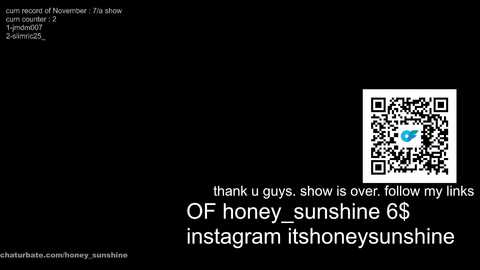 Media: honey_sunshine Chaturbate 2023-11-18 10:06:00