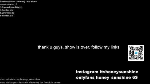 Media: honey_sunshine Chaturbate 2024-01-09 10:33:00