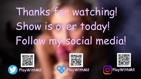 Media: playwithmil Chaturbate 2024-04-07 09:01:00