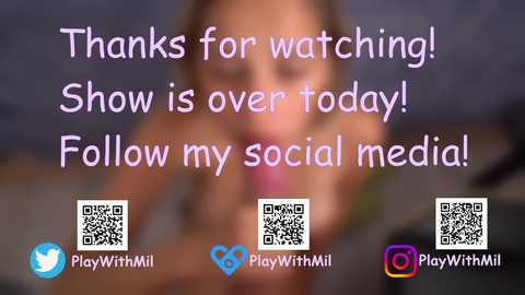 Media: playwithmil Chaturbate 2024-09-29 20:47:00