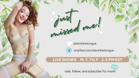 beckthetongue @ chaturbate on 20250123