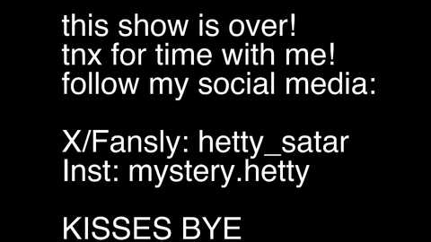 hetty_satar @ chaturbate on 20250621