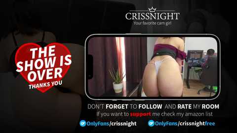 Media: crissnight Chaturbate 2025-07-23 15:02:00