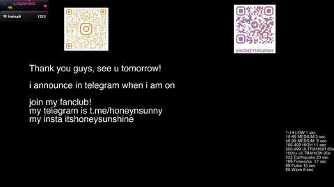 Media: honey_sunshine Chaturbate 2025-10-22 14:53:00