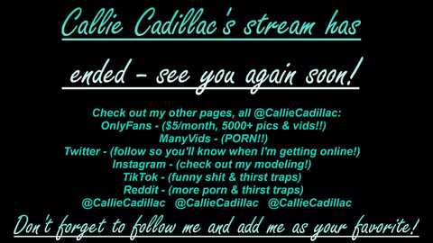Media: calicadillac Myfreecams Invalid Date