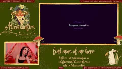 Media: aliceisonfire Myfreecams Invalid Date